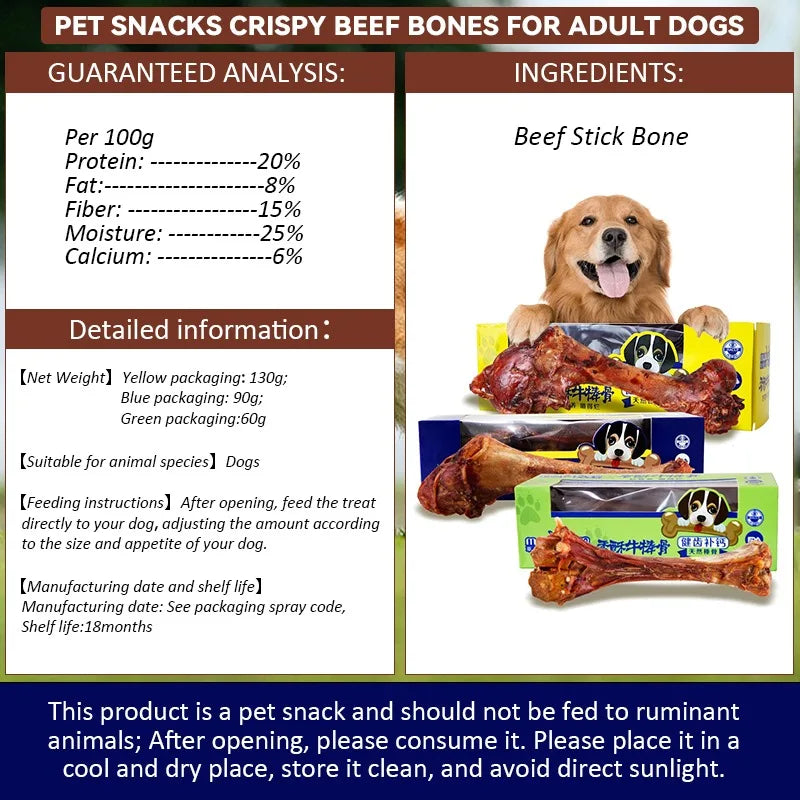Pet Dog Snacks Crispy Beef Stick Bone Large Size Grinding Teeth Snacks Delicious Nutritious Meat Flavorful Bone Crispy Pet Food United States S15f7303a07204c34a1a6fd57a93a993fC Mytailwiggles2.com