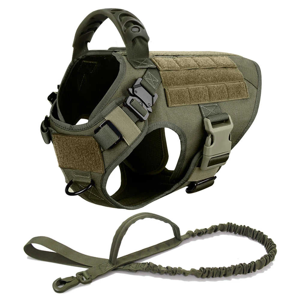 Large Dog Harness And Leash Set Pet German Shepherd Malinois Training Walking Vest Dog Harness And Collar For Medium Large Dogs Green 2 Pieces United States S05c3d9dd32f74a2c83d782ef2c7345bae Mytailwiggles2.com