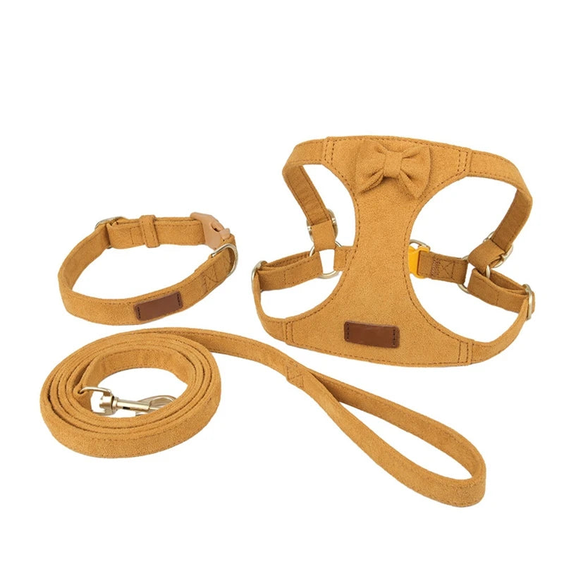 Soft Breathable Dog Collar Harness Leash Set Comfortable Pet Dog Cat Vest Harnesses Adjustable Pet Collars Leads For Small Dogs Y United States S08798ee90d014e85bb9e826334f4654fu Mytailwiggles2.com