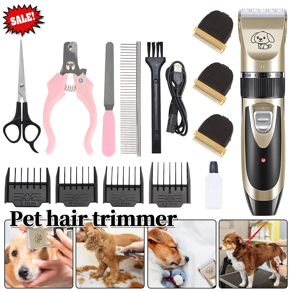 Pet Clipper Grooming Kit Rechargeable Pet Hair Trimmer Shaver Haircut Set For Cat Dog Hair Cutting Remover Machine Professional S0a92881a05f94928a8c48718545b236fL Mytailwiggles2.com