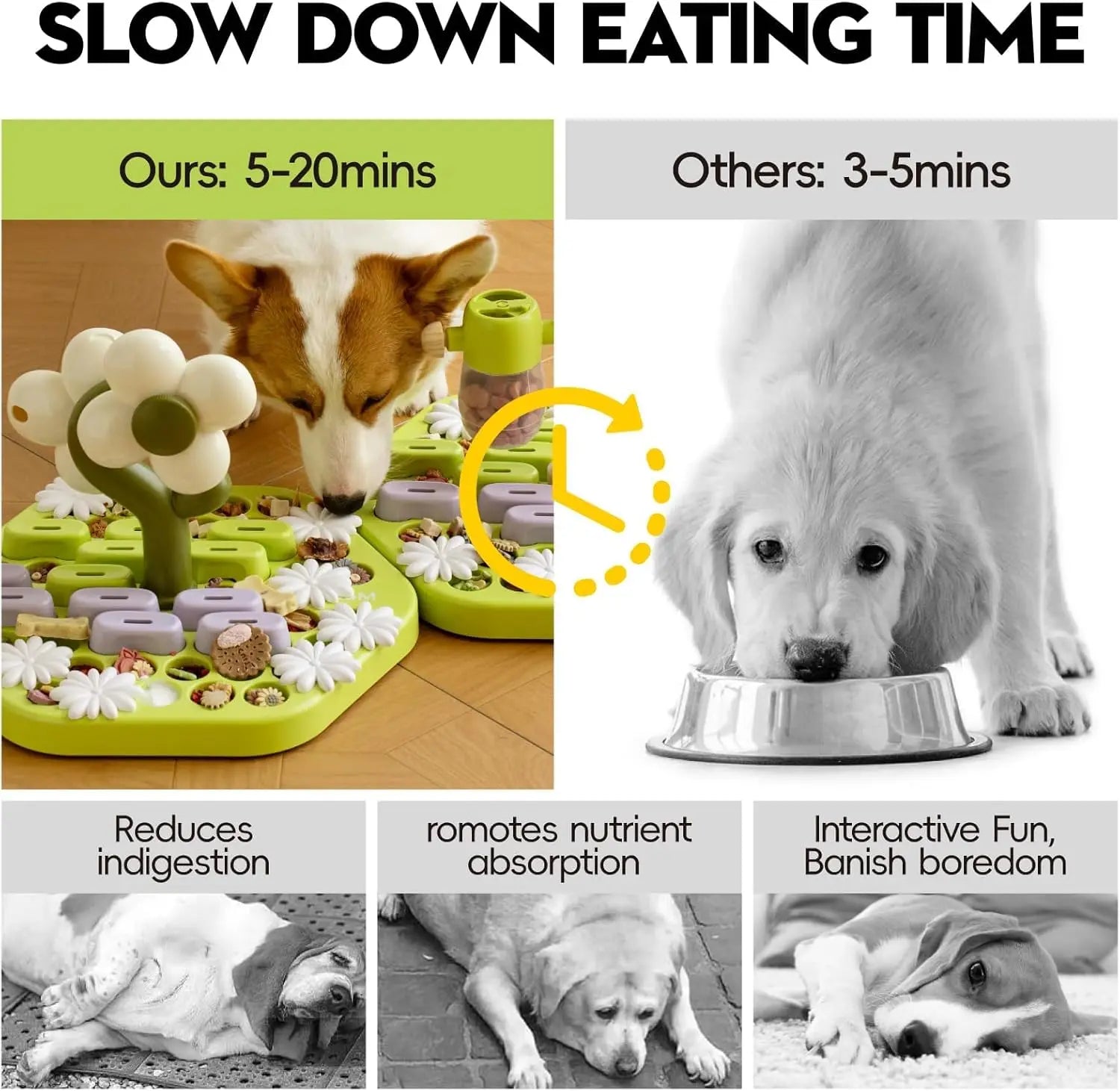 MEWOOFUN Level 4 Dog Puzzle Toy Enrichment Toys for Dogs IQ Training Dog Slow Feeder Interactive Toys for All Breeds S0ed0545b53f74ffb8159b3e3dc272977M Mytailwiggles2.com
