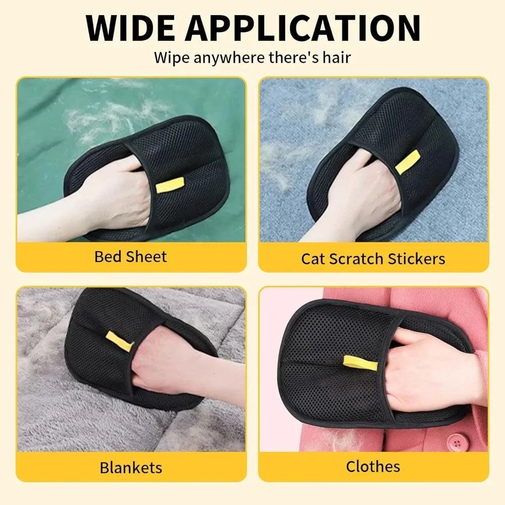 2 pcs Pets Static Removal Gloves, Reusable Cat Dog Electrostatic Hair Remover Grooming Glove Tool S1f79072304fc4f0dadf803956694eb06O Mytailwiggles2.com