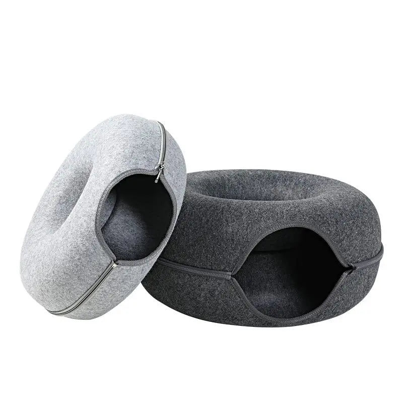 Donut Cat Bed Interactive Tunnel Pet Felt Indoor Toys Cats House Kitten Training Toy Cat Kennel Pets Supplies S23fb9ee8841e4b7eb9ec7fc83de40726k Mytailwiggles2.com