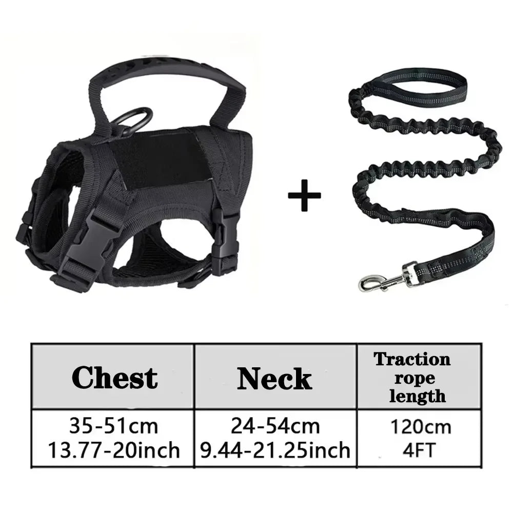 Tactical Cat Dog Harness Leash Adjustable Soft Mesh Pet Vest Cats Escape Proof Vest for Working Training for Large Cat/Small Dog United States Black SetA S249f7f4577c448c18574927a13ca07b6X Mytailwiggles2.com