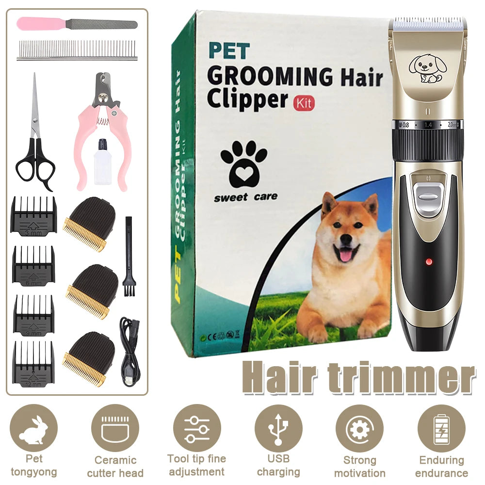 Pet Clipper Grooming Kit Rechargeable Pet Hair Trimmer Shaver Haircut Set For Cat Dog Hair Cutting Remover Machine Professional S2adcece15cee40209018760ff5952597s Mytailwiggles2.com