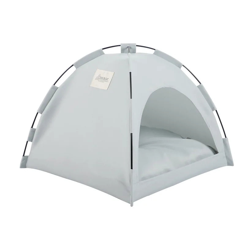 Pet Tent Bed Removable Cat Sofa Basket Canvas Semi-enclosed Cat House Dog Cave Hut Cat Sleeping Bed for Room Decor Pet Supplies White A S2bf8862155bf426e807a5b9cc972b7a1W Mytailwiggles2.com