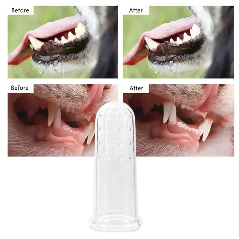 Pet Toothbrush Super Soft Pet Finger Toothbrush Dog Brush Bad Breath Tartar Teeth Care Tool Pet Cleaning Silicagel Supplies S33e5c906387c427ea66c19a0153aa31eB Mytailwiggles2.com