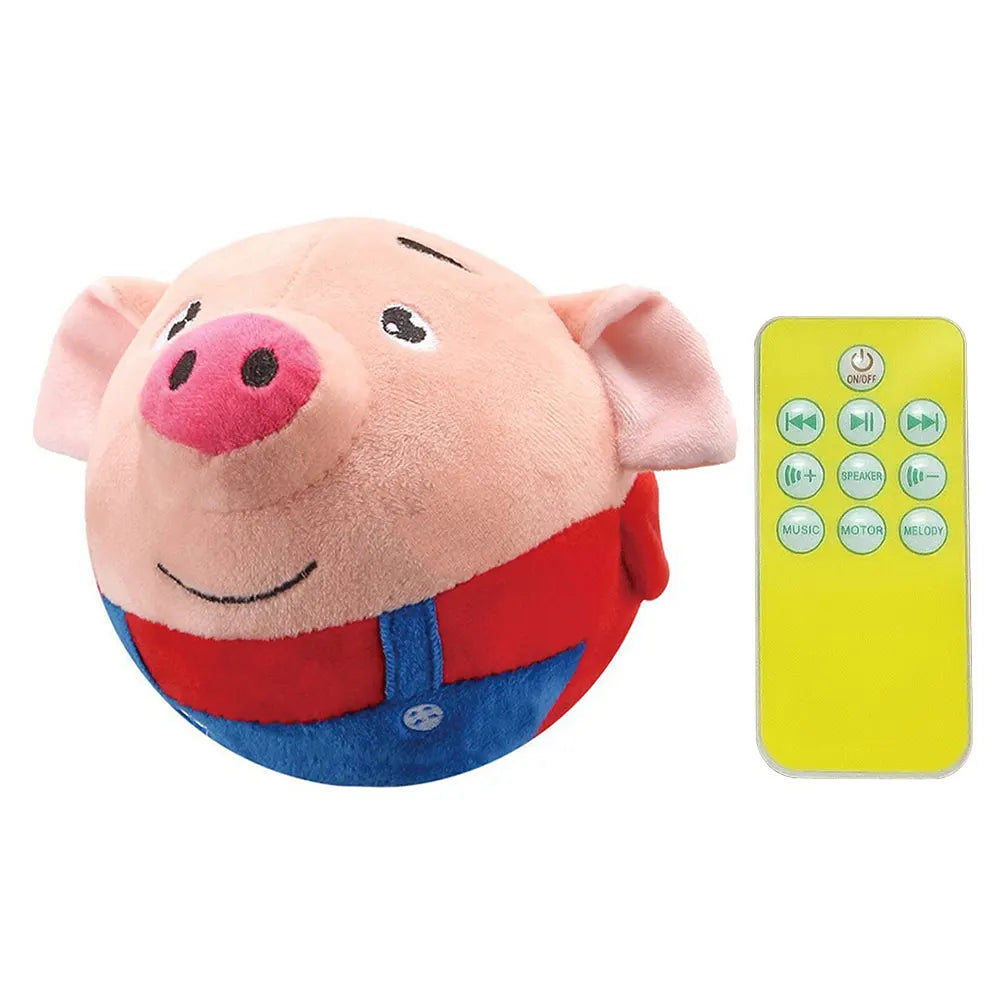 Cartoon Pig Interactive Dog Toys USB Rechargeable Talking Moving Dog Ball Toy Pet Bouncing Balls for Dogs Cats Red Pig S37d11da09e634efa81a1feb1f39d3964G Mytailwiggles2.com