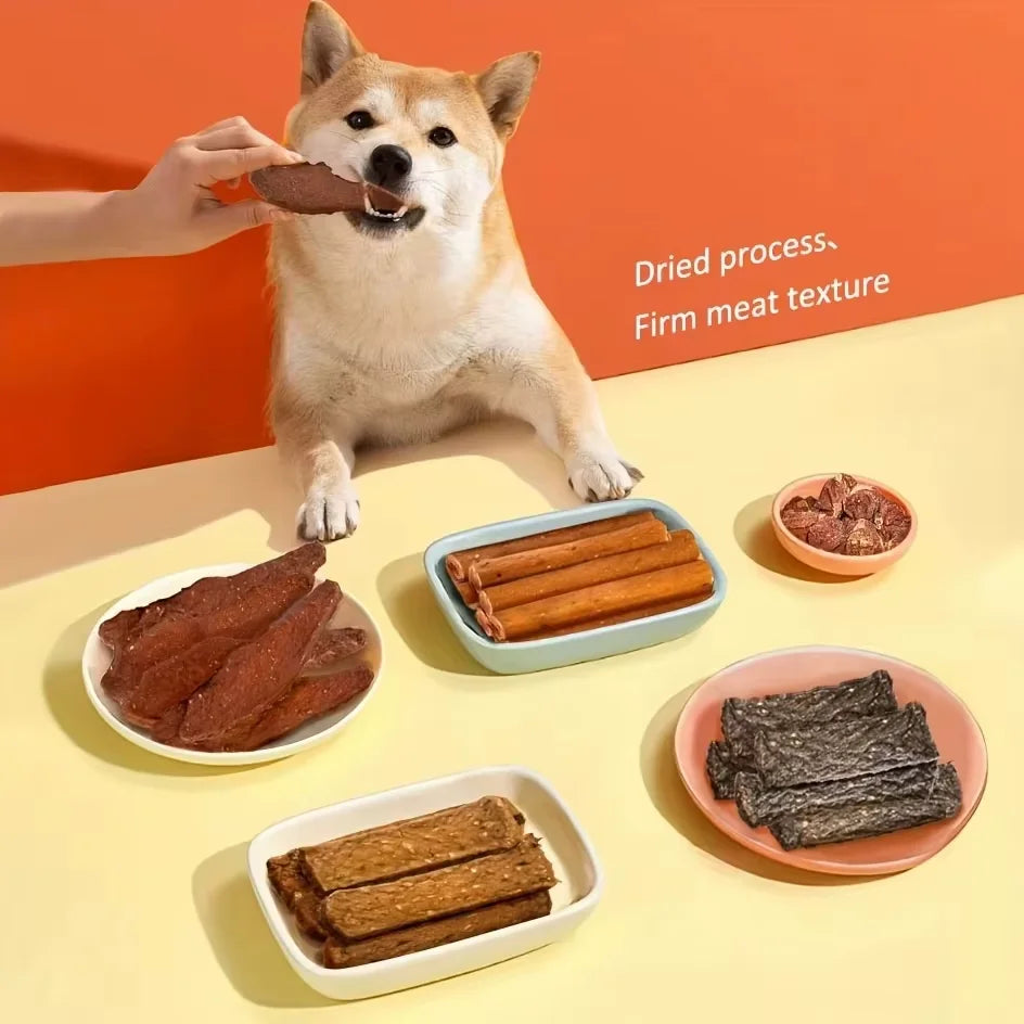 Pet Dog Snacks Delicious Beef Jerky/Duck Jerky/Chicken Sweet Potato Sticks/Turkey Meatballs/Dried Salmon Pet Food for Dogs S3bc31c391431428499f636b0cddeb3e7n Mytailwiggles2.com