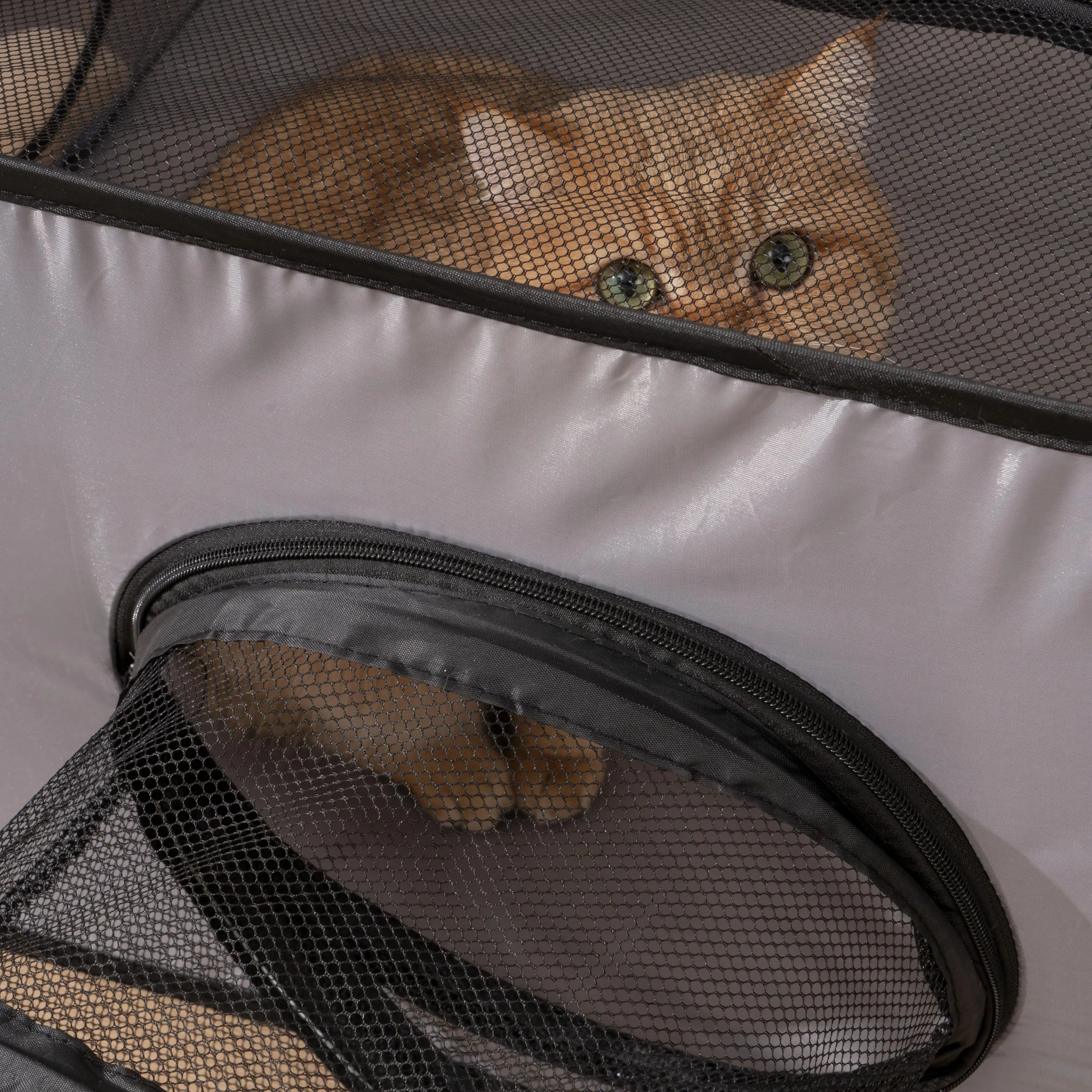 Square Gray Cats and Dogs Delivery Room Hard Oxford Cloth with a Play Tunnel Foldable Pets Nest S3c6947f49a3045b1a1223c58cc66b0b8V Mytailwiggles2.com