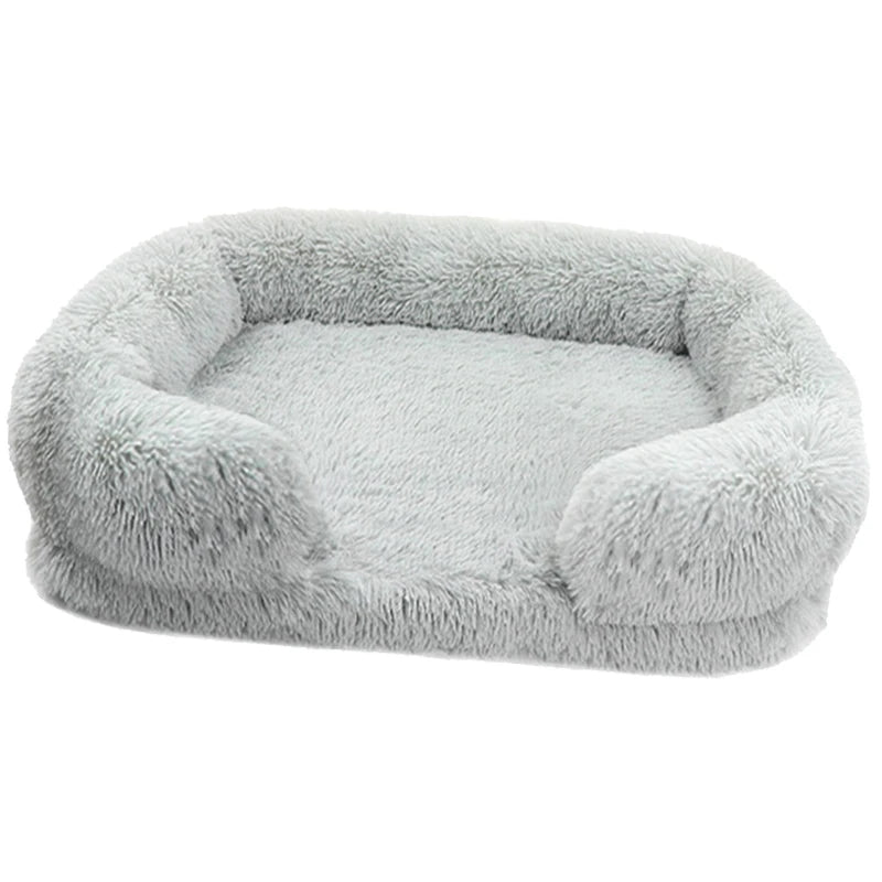 Thickened orthopedic dog bed for large dogs - egg sponge, easy to remove and wash plush cover, durable pet furniture, Light grey United States S41378fbb014d484b91b96ef76299422bj Mytailwiggles2.com