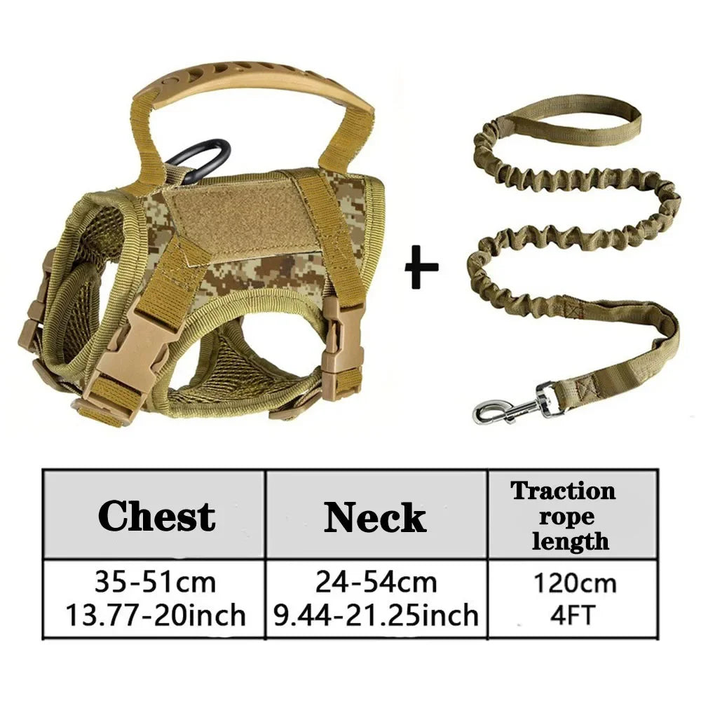 Tactical Cat Dog Harness Leash Adjustable Soft Mesh Pet Vest Cats Escape Proof Vest for Working Training for Large Cat/Small Dog United States Camouflage SetA S50e01e7188b04b4bb3679b9b5493ea592 Mytailwiggles2.com