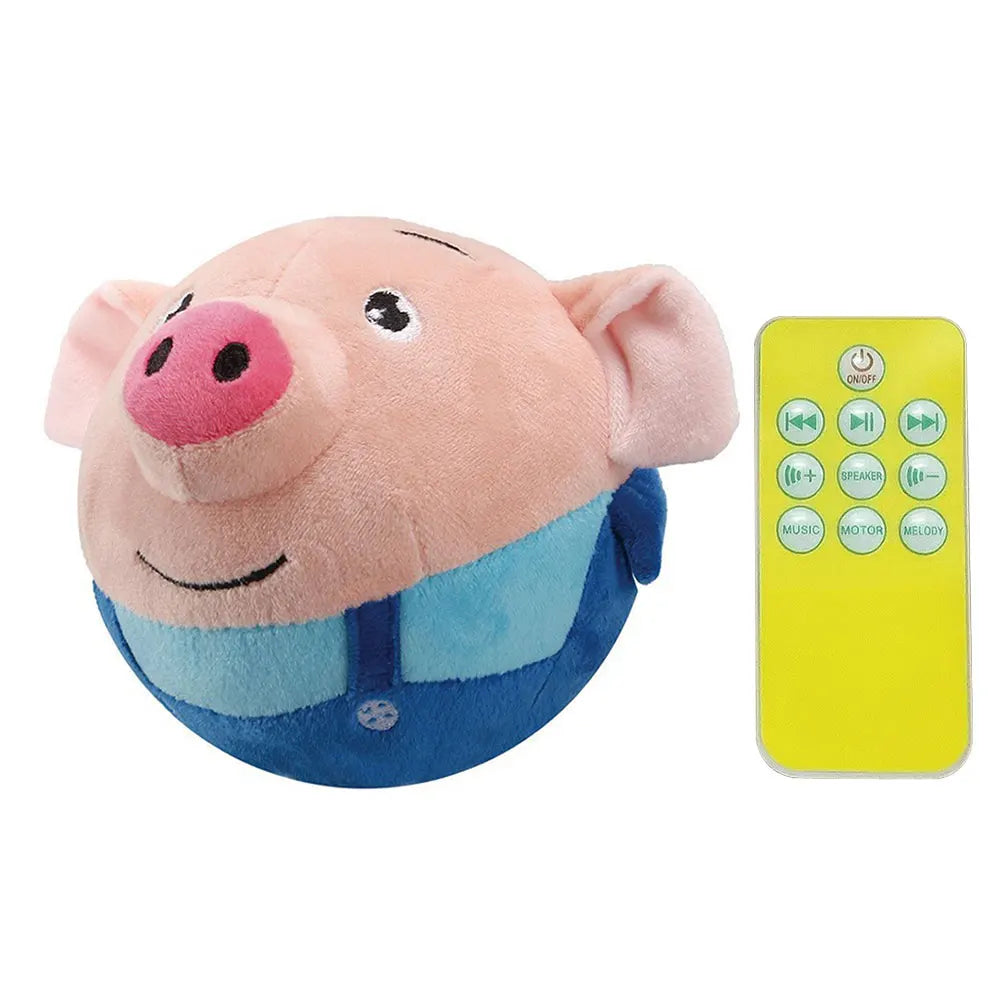 Cartoon Pig Interactive Dog Toys USB Rechargeable Talking Moving Dog Ball Toy Pet Bouncing Balls for Dogs Cats Blue Pig S50f0a39ea0c740209907bd91466db3036 Mytailwiggles2.com