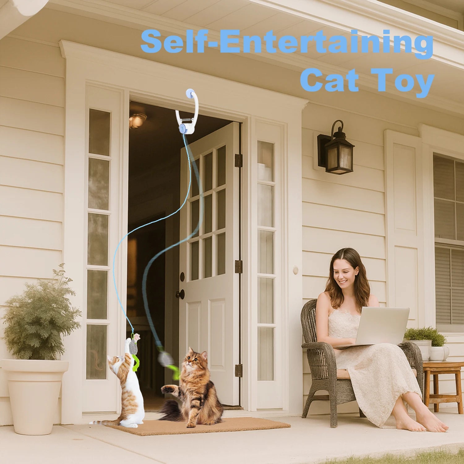 Cat Toys Electric Door Hanging Cat Toy Interactive Cat Toy USB Rechargeable Self Play Toy Retractable Kitten Toys S58ccd99149474312b4b7ec8f7bcdeb16l Mytailwiggles2.com