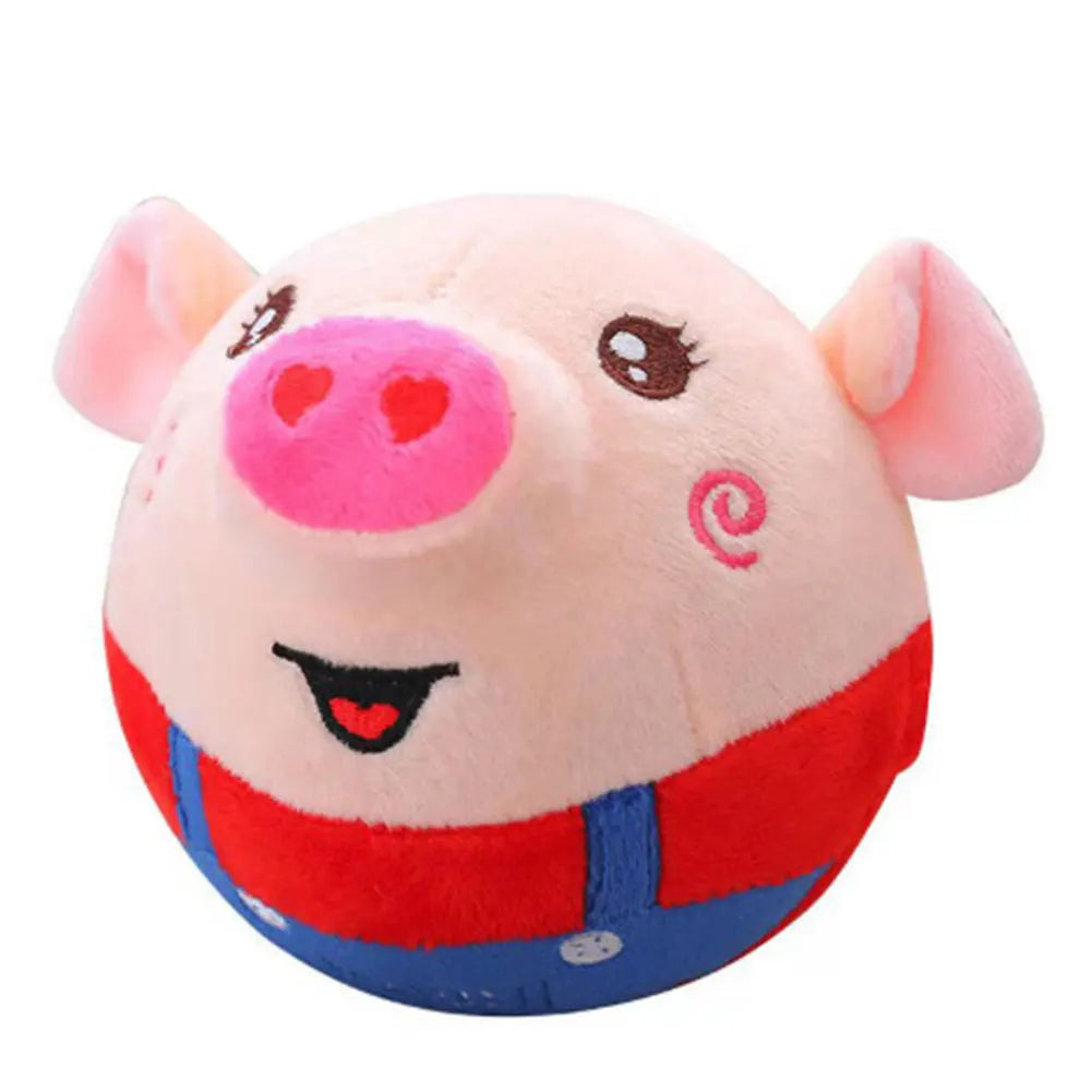 Cartoon Pig Interactive Dog Toys USB Rechargeable Talking Moving Dog Ball Toy Pet Bouncing Balls for Dogs Cats Red Pig No Remote S590796655c8b47fd8d18d9c7a1218874N Mytailwiggles2.com