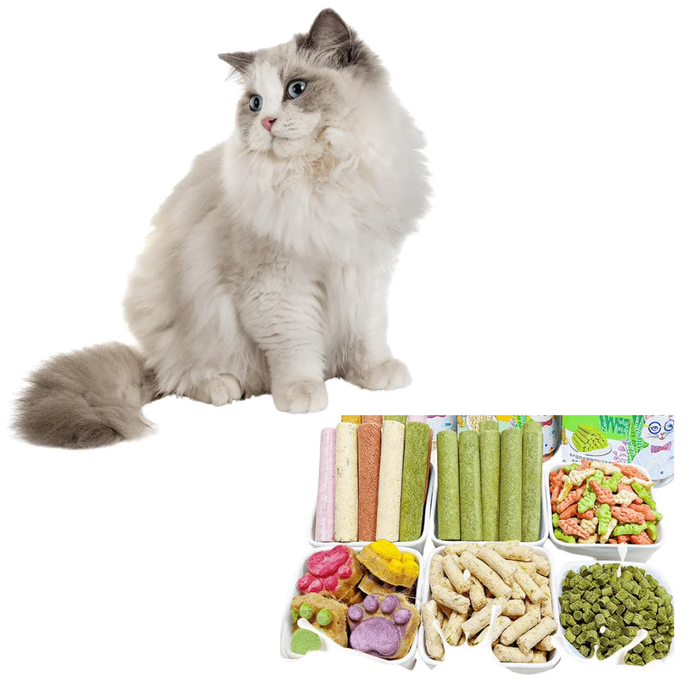 Cat Fish Shape Biscuit, Cat Treats for Hairball Support and Teeth Cleaning, Chicken Flavored Hairball Treats for Cats S5ba27c708b034b39bcc5f7084be14ab8R Mytailwiggles2.com