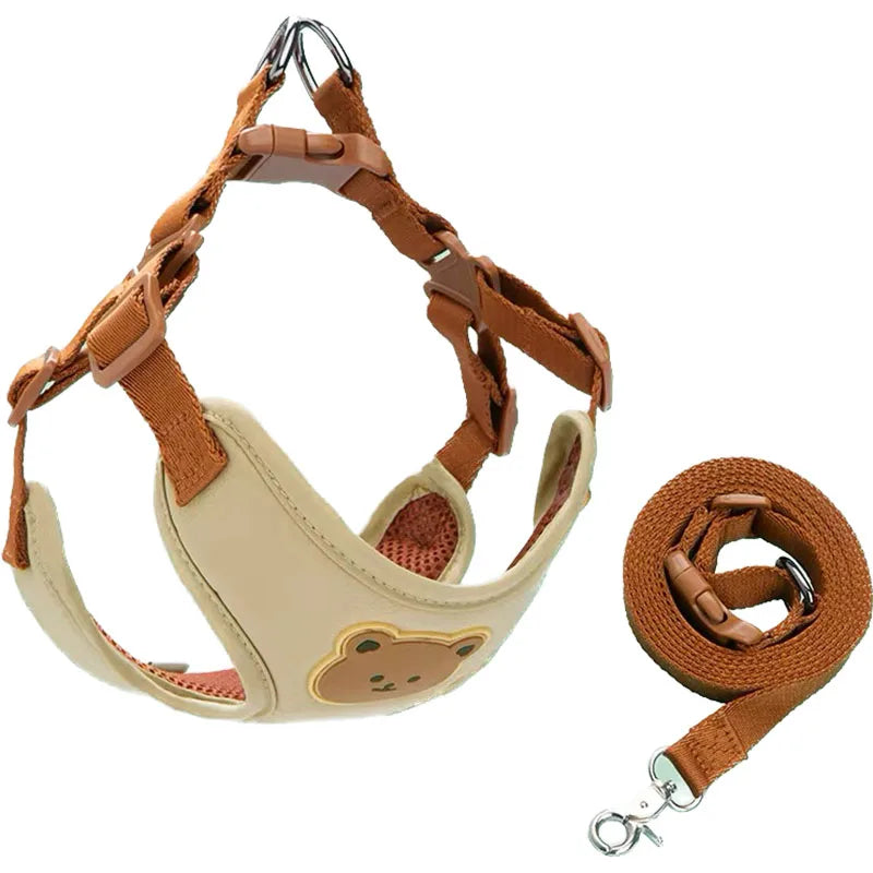 Dog Harness Leash Set Small Medium Dog Cat Vest Puppy Chest Strap French Bulldog Chihuahua Harness Breathable Vest Pet Supplies United States WHITE S5c23e3011261451baa7595135a3d5a7cs Mytailwiggles2.com