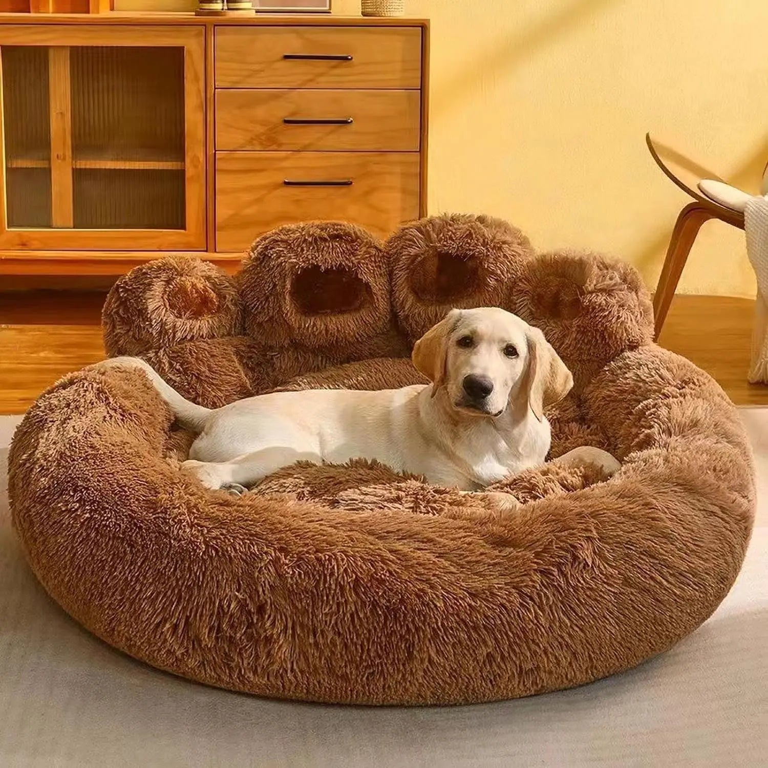 Kylinsure Round Plush Orthopedic Donut Dog & Cat Bed Coffee United States S5d74bbcea62042b6ab634b3522ebc8af8 Mytailwiggles2.com
