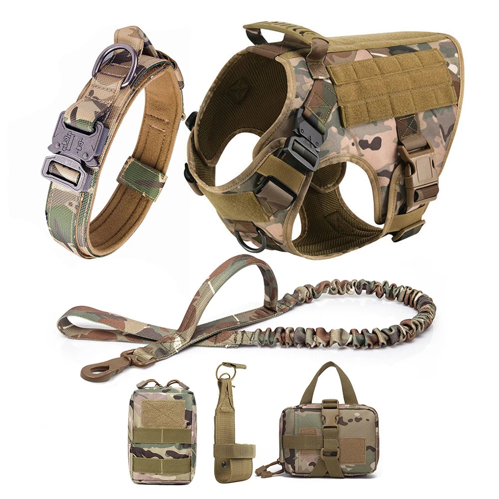 Large Dog Harness And Leash Set Pet German Shepherd Malinois Training Walking Vest Dog Harness And Collar For Medium Large Dogs Camouflage 6 Pieces United States S69b17accfa0a4372b9459d53e24d5b68u Mytailwiggles2.com