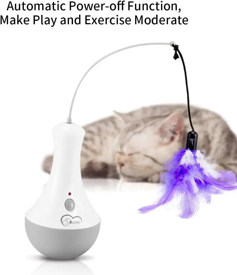 Cat Interactive Toys Funny Feather Kitten Teaser Indoor Play Automatic Toy Gift Cat Feather Toy S6e891fbce745429caeec2e879d3c4f31i Mytailwiggles2.com