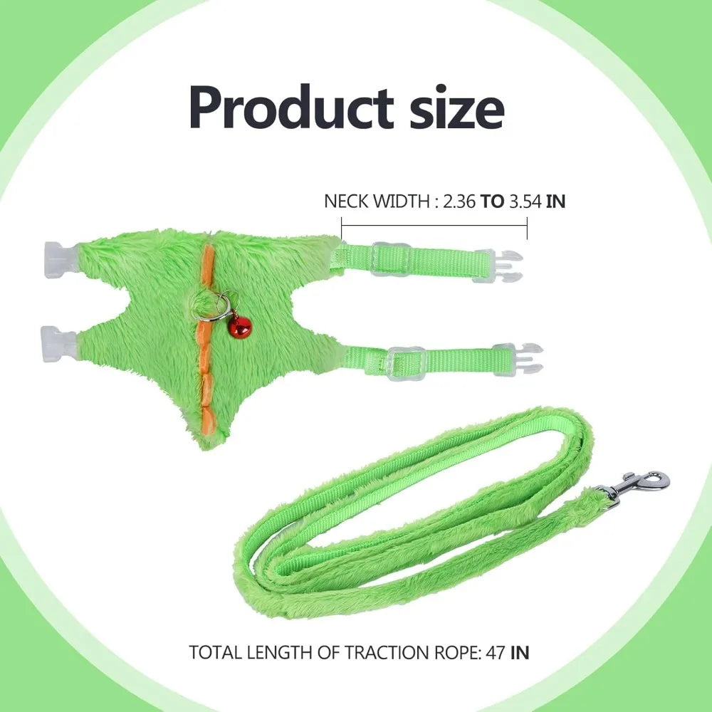 Ferret Harness, Ferret Leash, Ferret Harness and Leash Set with Safe Bell, Ferret Collar Small Animals Vest Harness for Puppy S710e927a2e7043b5848de540ecc686f02 Mytailwiggles2.com