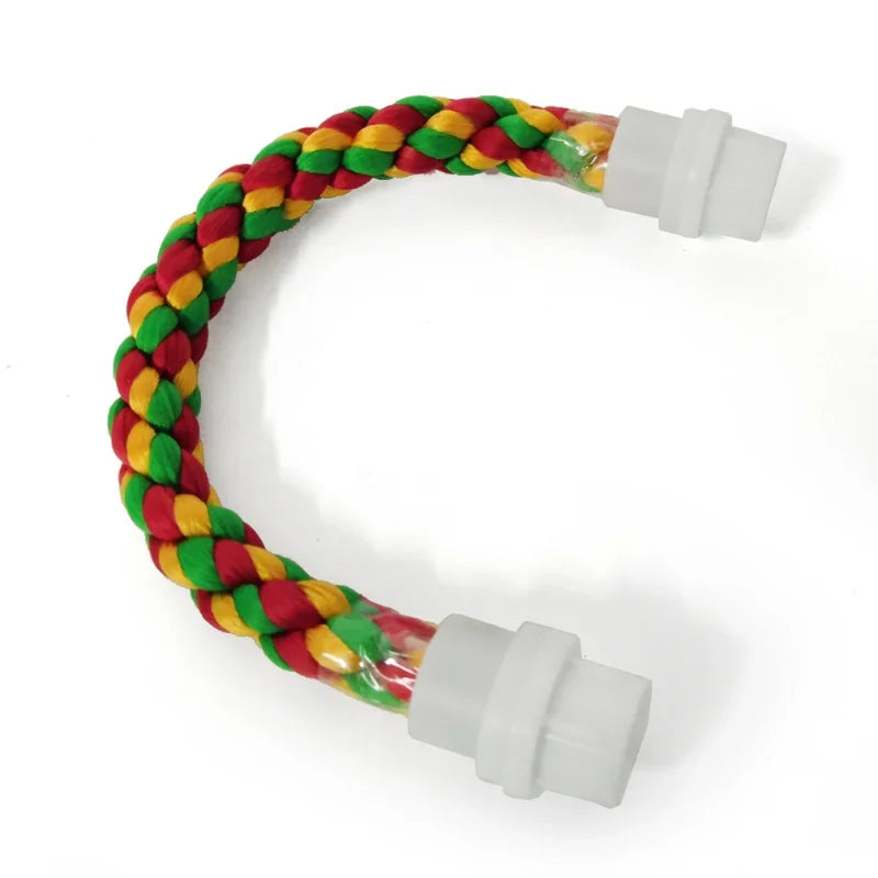 Standing Toy Bird Bite Chew Woven Multi-color For Parakeet Bird Pet Standing Perches Parrot Toy Parrot Toy Rope Bendable United States 30cm S7249a95e1657407185a3e6610392b7c3Y Mytailwiggles2.com