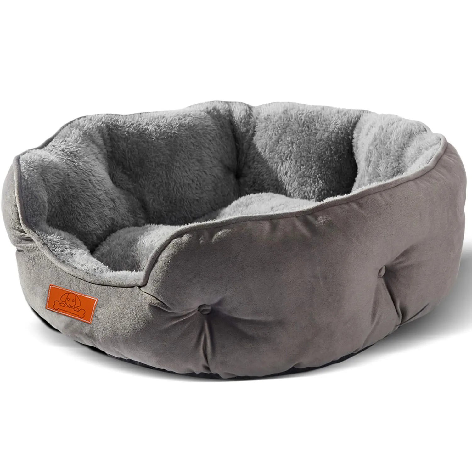 Pet Bed for Small and Large Pets, Soft, Washable, Non-Slip Base, Water Resistant, Grey, 50 cm GRAY S74f79b6a08184026b6f1278748a541b1p Mytailwiggles2.com