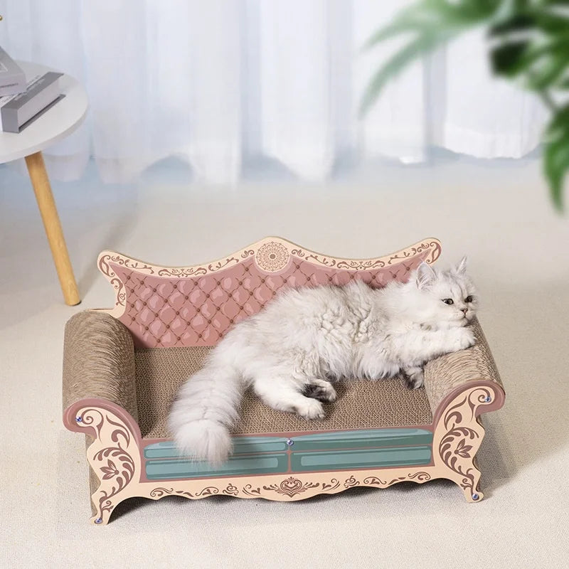 Cat scratch board, cat nest sofa, cat bed integrated, L-shaped vertical, wear-resistant, non shedding, irregular circular, large S7881c1ee70884943be03148ed734b9a5I Mytailwiggles2.com