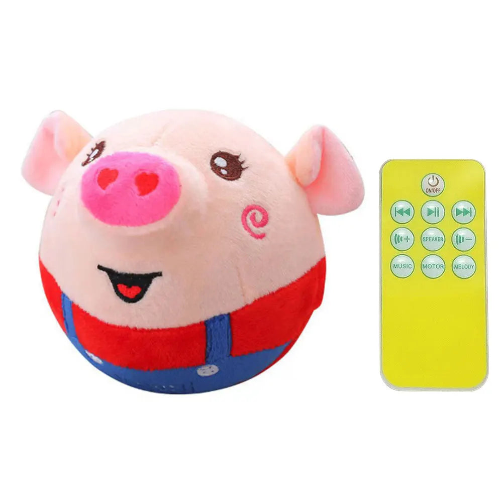 Cartoon Pig Interactive Dog Toys USB Rechargeable Talking Moving Dog Ball Toy Pet Bouncing Balls for Dogs Cats Smiling Red Pig S79a780968624440bbff3af83585e08eeh Mytailwiggles2.com