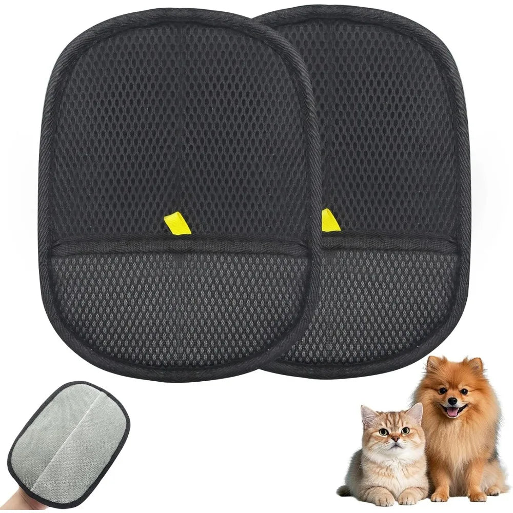 2 pcs Pets Static Removal Gloves, Reusable Cat Dog Electrostatic Hair Remover Grooming Glove Tool S79f7e6ca09264b85b0b72b11f7eeca99d Mytailwiggles2.com