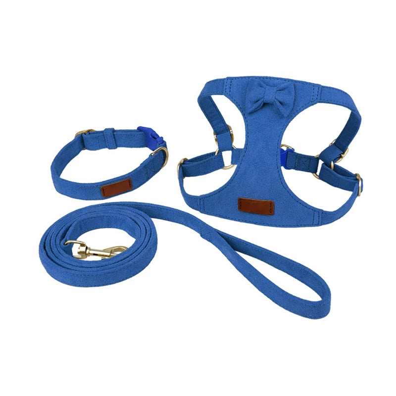 Soft Breathable Dog Collar Harness Leash Set Comfortable Pet Dog Cat Vest Harnesses Adjustable Pet Collars Leads For Small Dogs Y United States S08798ee90d014e85bb9e826334f4654fu Mytailwiggles2.com