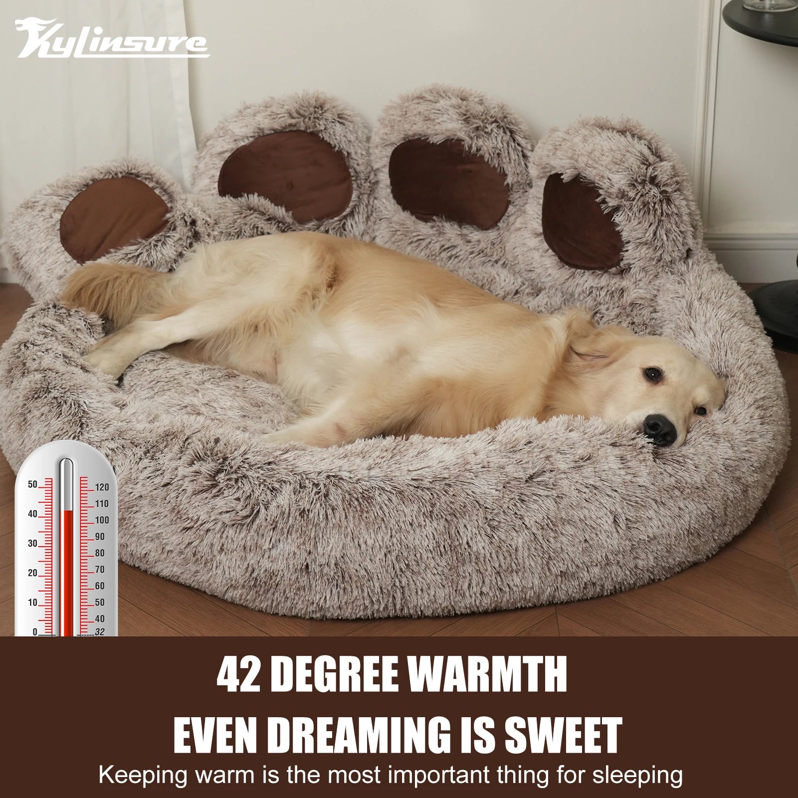 Kylinsure Round Plush Orthopedic Donut Dog & Cat Bed S809400ff354645d287bb632514d4d3e2k Mytailwiggles2.com