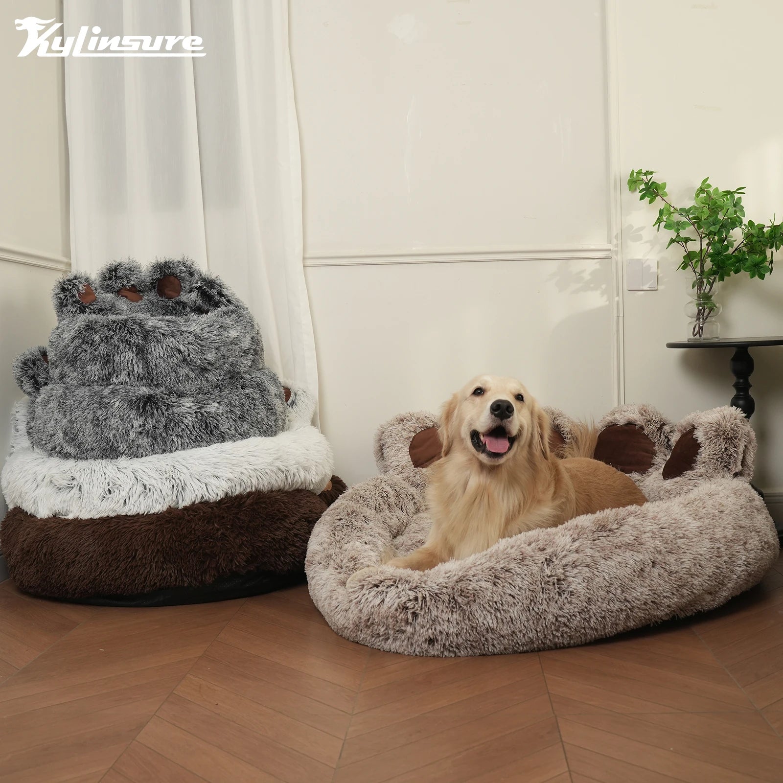 Kylinsure Round Plush Orthopedic Donut Dog & Cat Bed S814239109b334a5aa2137191dd888845t Mytailwiggles2.com