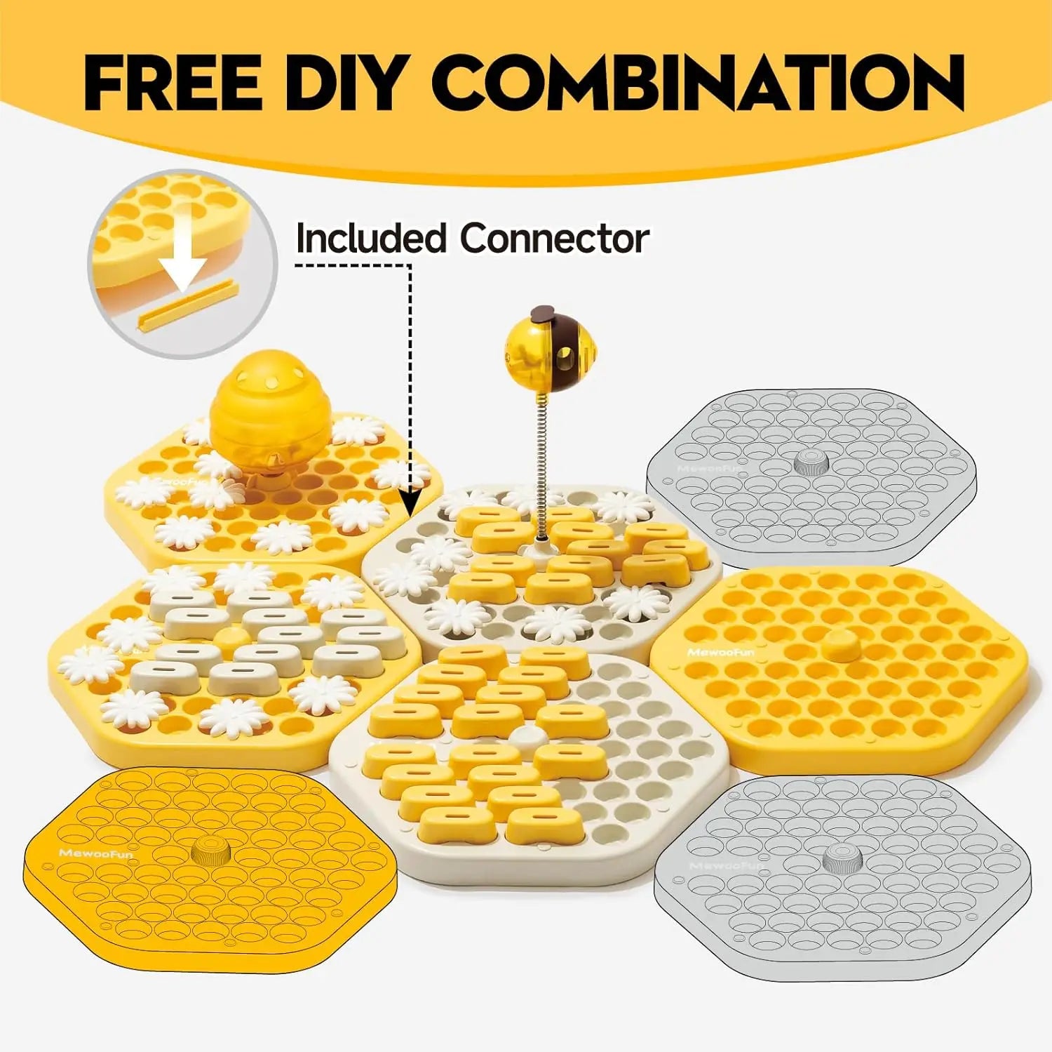 MEWOOFUN Dog Puzzle Toys Slow Feeder Toy Interactive Puzzle Game Dog Toys for dogs Cat Puzzle Toys Level 3 S83a8c90a44124431aa74e267de3d4f07V Mytailwiggles2.com