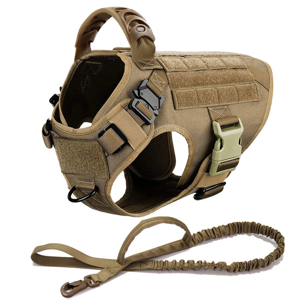 Large Dog Harness And Leash Set Pet German Shepherd Malinois Training Walking Vest Dog Harness And Collar For Medium Large Dogs Brown 2 Pieces United States S843bc554b2d2435abd72dc11c6f8eb9c6 Mytailwiggles2.com