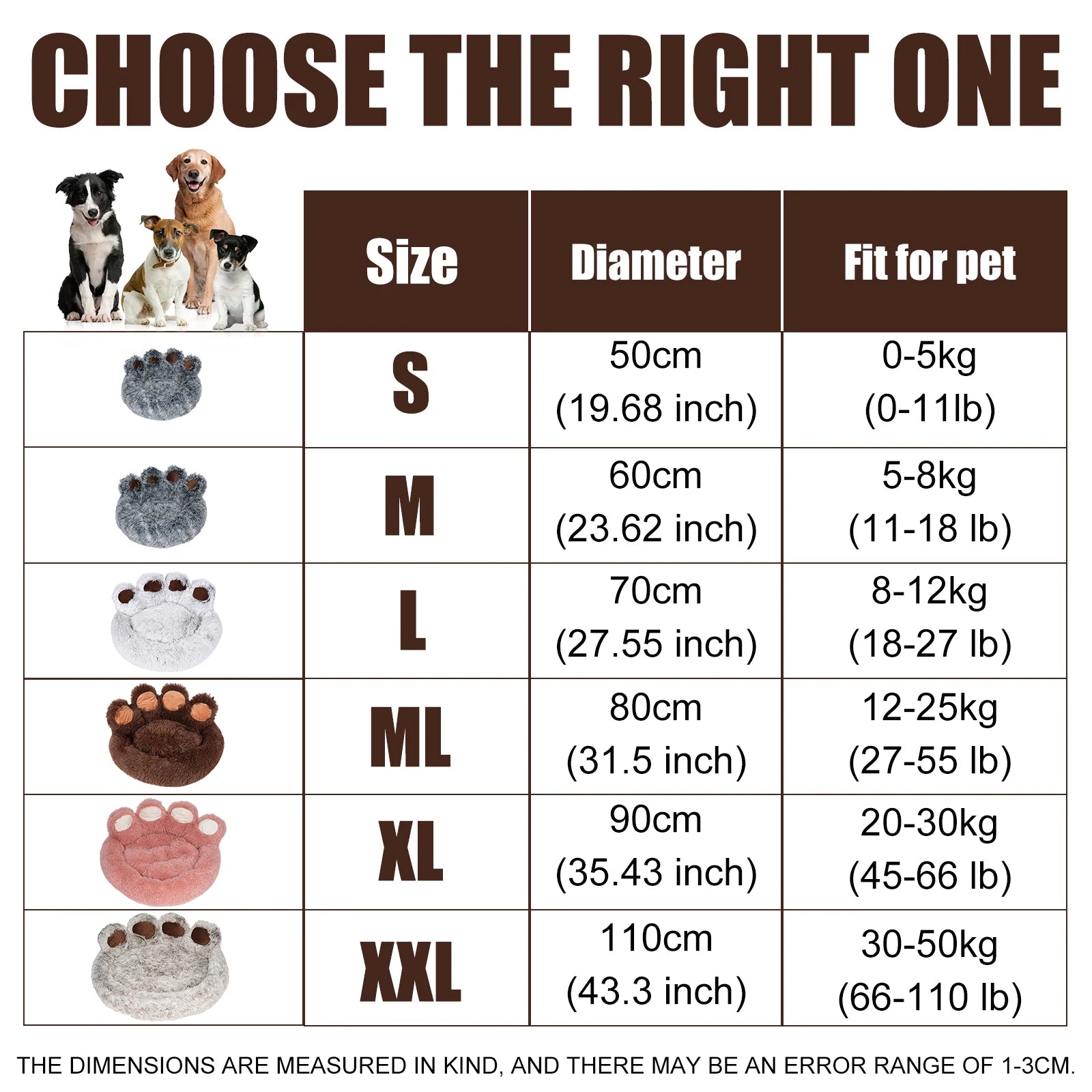 Kylinsure Round Plush Orthopedic Donut Dog & Cat Bed S88475a5761314223b2ca830132729082U Mytailwiggles2.com