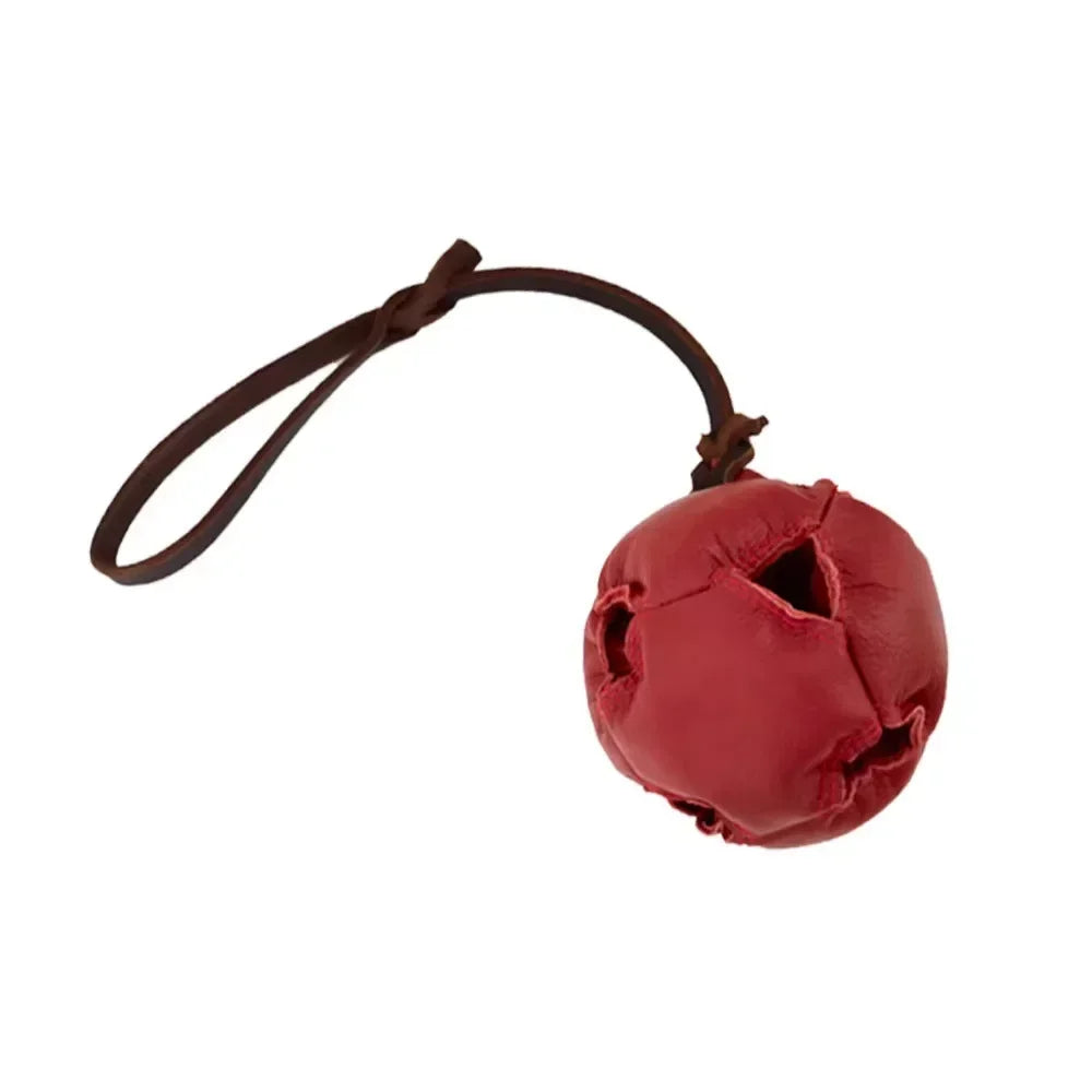 Leather Dog Training Ball Toy Dog Ball Tug Toy, with a Handle Dog Bite Toy, Soft Puppy Reward Toy for Fetch Catch Throw Pet Toys United States red S8b739cd13b734955b634f58a6acf3541R Mytailwiggles2.com