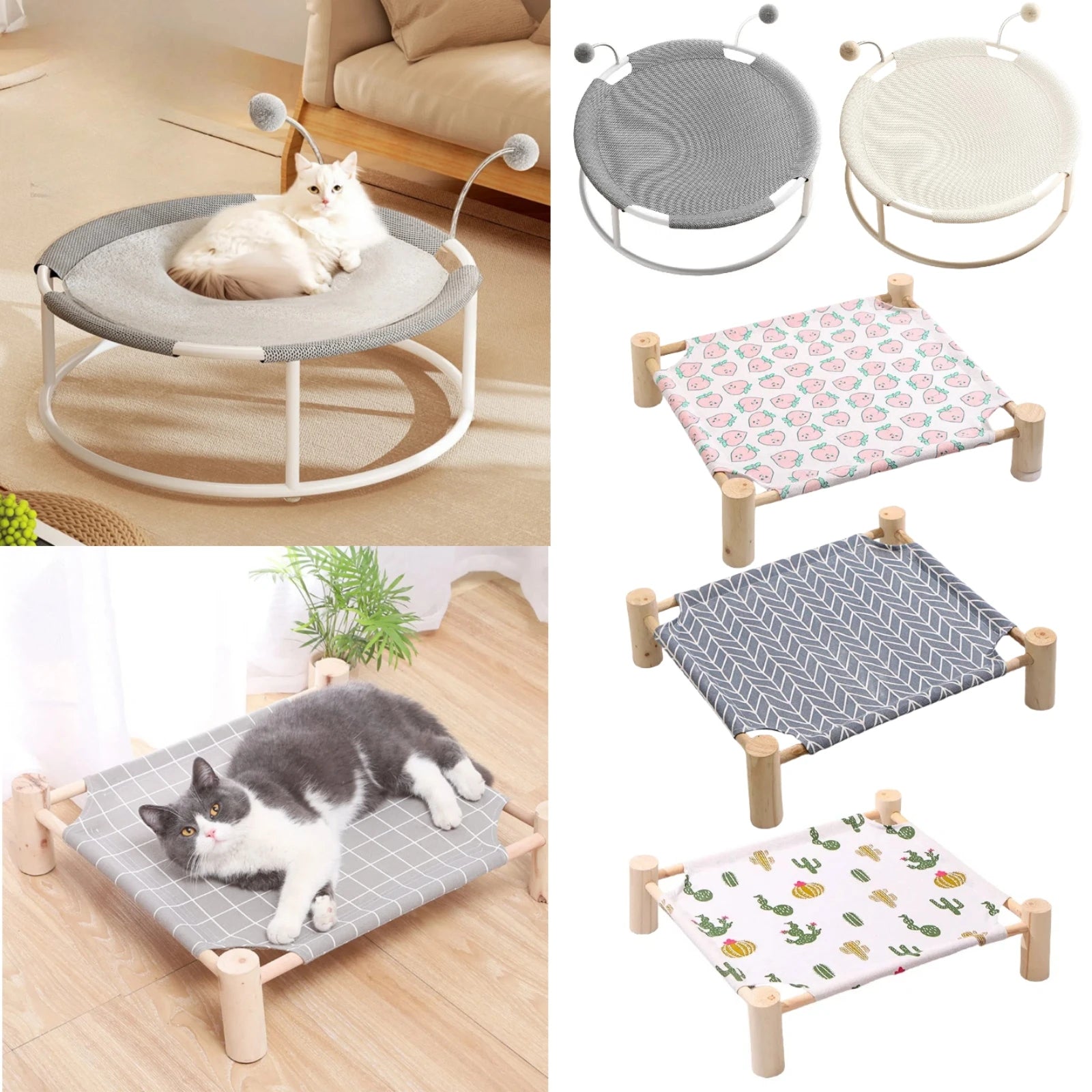 1 Raised Cat Hammock Bed, Removable and Washable Soft Mattress for Cats and Dogs, Comfortable and Breathable Raised Cat Bed, Removable Indoor/Outdoor Pet Trampoline, Strong Structure and Stable, Suitable for Cats and Dogs. United States S8c3fde56050842e195351f5a362ab04bB Mytailwiggles2.com