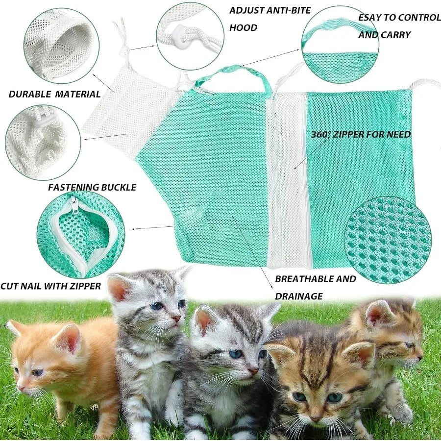 Cat Bathing Bag Cat Sr Net Pet Bag Cat Grooming Washer Mesh Bag Adjustable Breathable Multifunctiol AntiBite and AntiScratch Re S917d1c4c3a9f4883ad02842d4aaa9fcd1 Mytailwiggles2.com