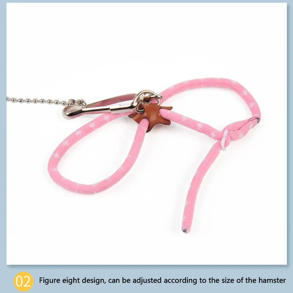 Small animal pet Leash Adjustable Soft set bird Mouse hamster Ferret pigskin strap bite resistant leash Guinea Pig accessories S92c20a86539344958e40b946964f0c112 Mytailwiggles2.com