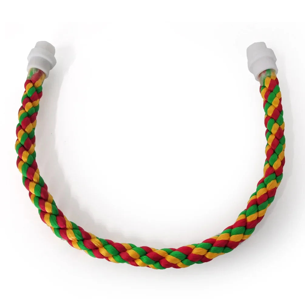 Standing Toy Bird Bite Chew Woven Multi-color For Parakeet Bird Pet Standing Perches Parrot Toy Parrot Toy Rope Bendable United States 55cm S92c4ff5b5f6d49e999520b2043003045c Mytailwiggles2.com
