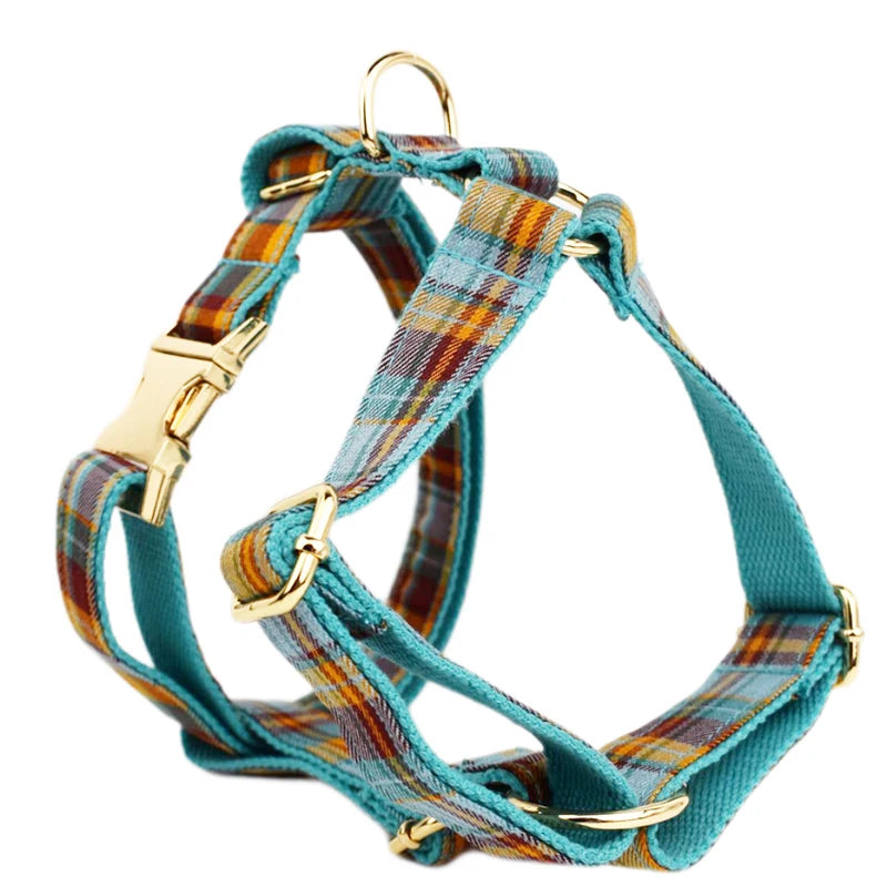 High Quality Custom Design Logo Cotton Pet Accessories Personalized Dog Collar Leashes Harness Bow Set Manufacturers Grid13-02 Harness S9522a72101cf4181a3203d7330cee90ap Mytailwiggles2.com
