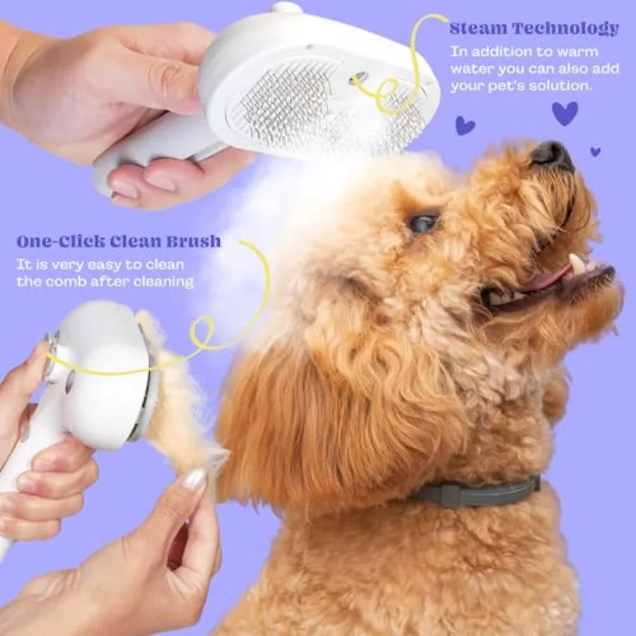 Rechargeable Silicone 3 in 1 Pet Hair Removal Tool Self Cleaning Steamy Brh for Massage Shedding Grooming Cat Dog Hair Remover S9c4e36f2b0d14e5c91568413e623980de Mytailwiggles2.com