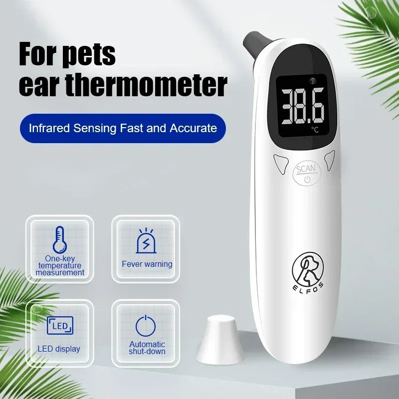 Pet Dog Cat Ear Digital Thermometers Animal Measuring Non-Contact Electronic Highly Accurate For Home and Clinic Use Sa2e57b2d4a674152bbb3d4721dc27b0at Mytailwiggles2.com