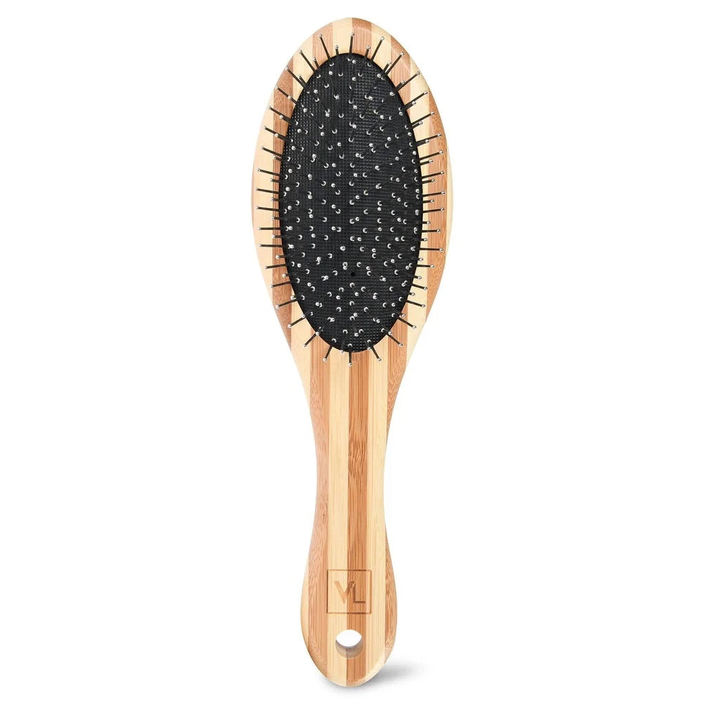 Bamboo Dog Grooming Brush Dual-Sided Pin and Bristle Design Finishing Detangling Medium Long Coats Healthy Skin Shine Sa52ed96cc11b4f98b2b120bee3cb4b78A Mytailwiggles2.com