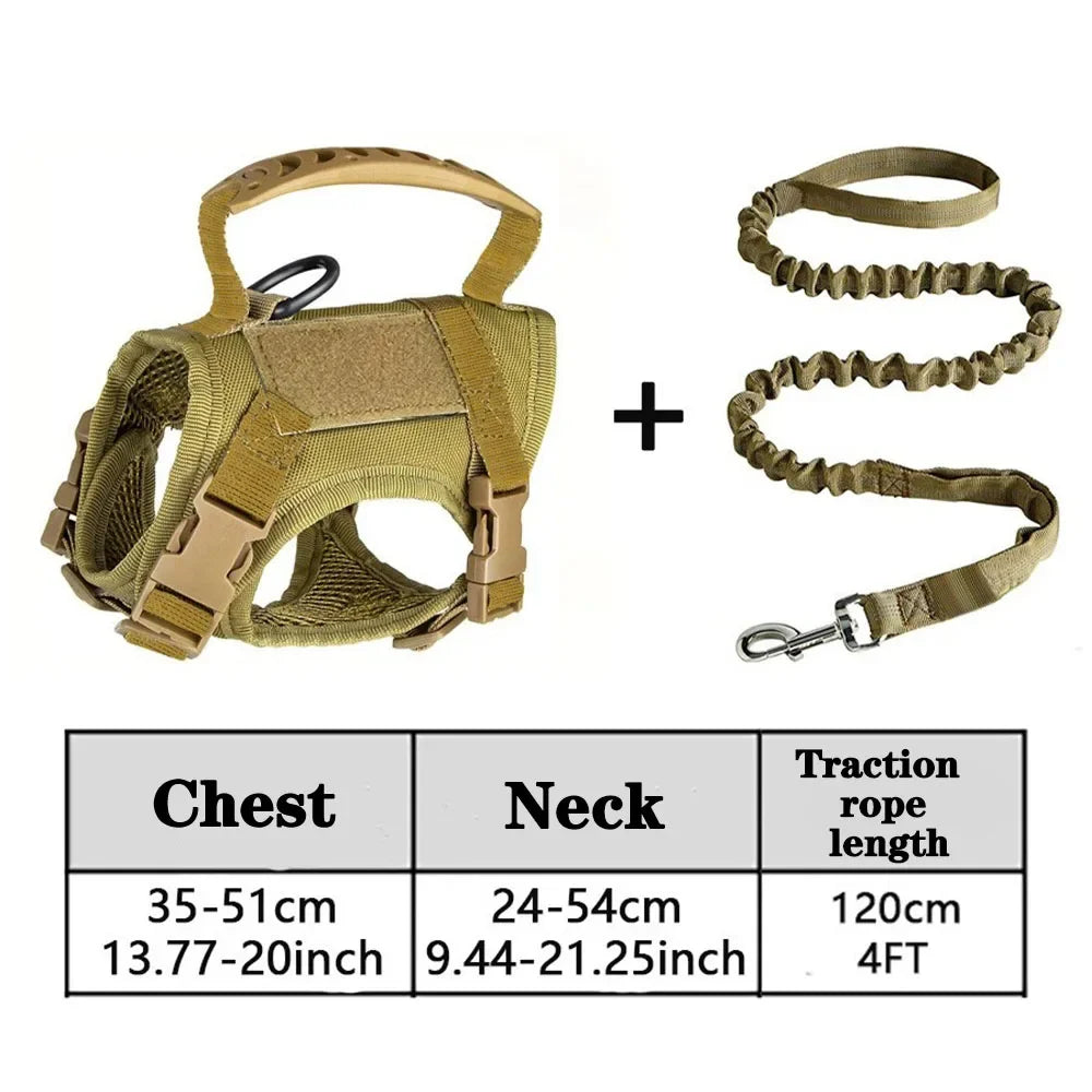 Tactical Cat Dog Harness Leash Adjustable Soft Mesh Pet Vest Cats Escape Proof Vest for Working Training for Large Cat/Small Dog United States Brown SetA Sa8651776a4c544c99da24b1a394e04c70 Mytailwiggles2.com