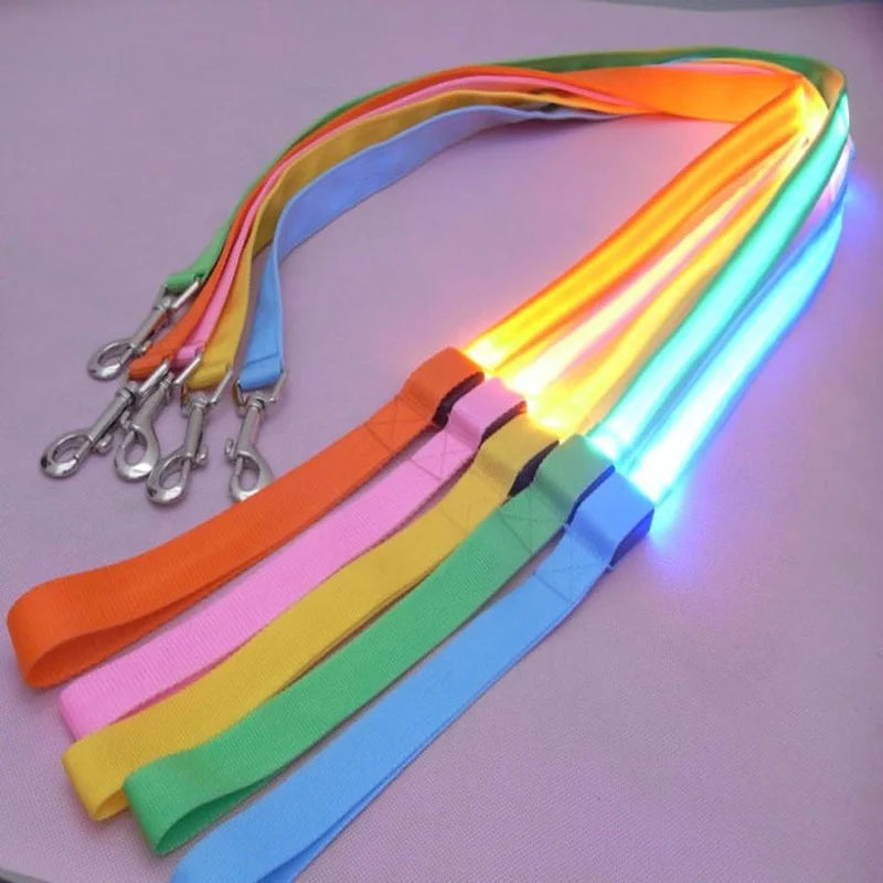 LED Light Up Dog Leash Luminous Rope Lead Leash For Dog Safety Flashing Glowing Dog Collar Harness Electronic Pet Accessories Sae923bfaed2741c9b6b116010e4f76f1Q Mytailwiggles2.com