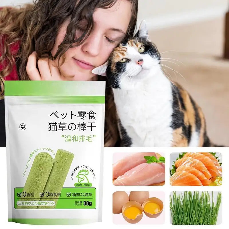 Cat grass teething stick Cats Grinding Rod Chew Toy Pet Snacks Hairball Removal Natural Grass Molar Rod Teeth Cleaner Teeth Care Sb02530a4161547e3a5f9b0cdc5ff0fe1Y Mytailwiggles2.com