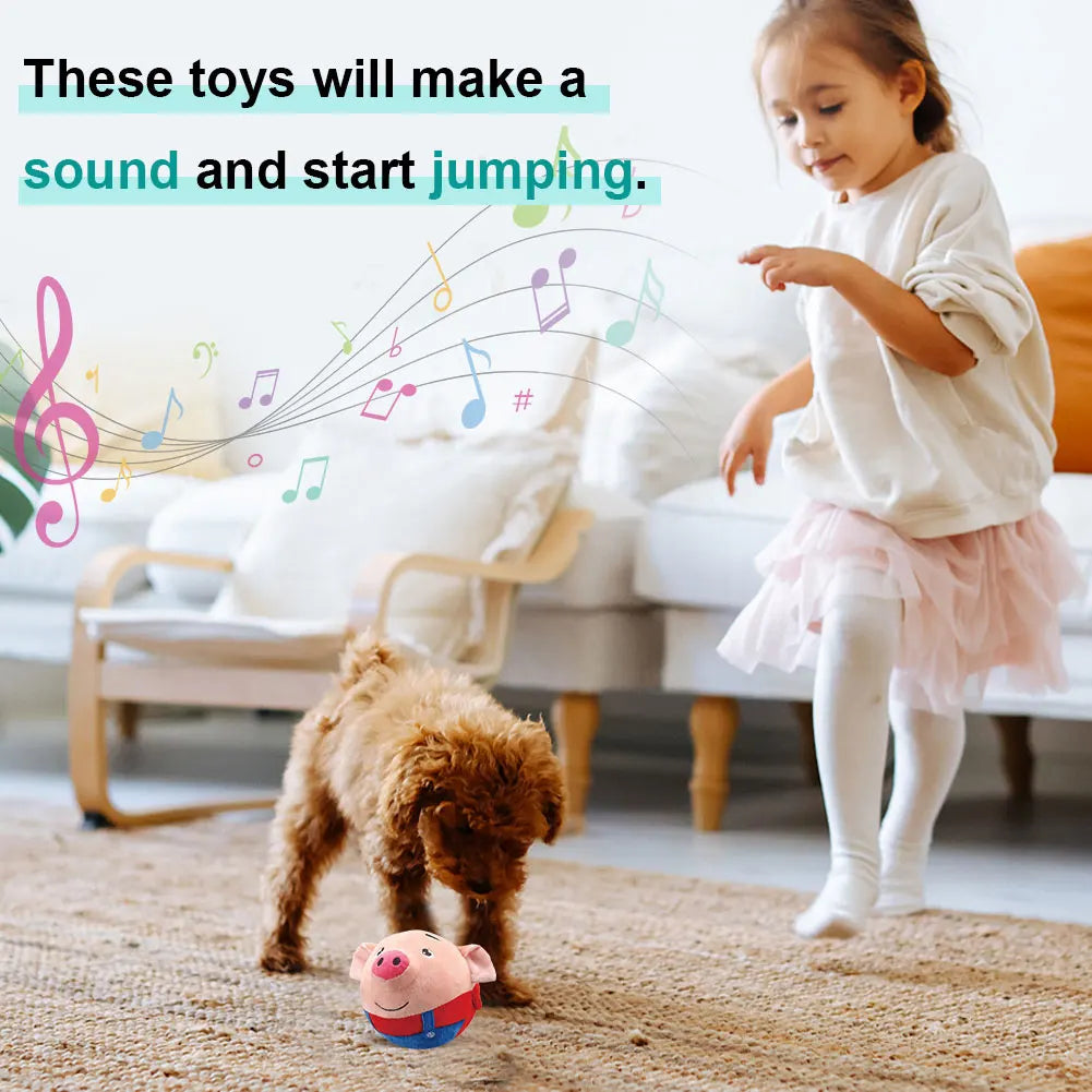 Cartoon Pig Interactive Dog Toys USB Rechargeable Talking Moving Dog Ball Toy Pet Bouncing Balls for Dogs Cats Sbb287abc8e8f4293857f8d6deeda5f01R Mytailwiggles2.com