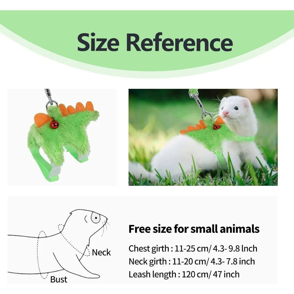 Ferret Harness, Ferret Leash, Ferret Harness and Leash Set with Safe Bell, Ferret Collar Small Animals Vest Harness for Puppy Sbc3348424be640cb8f1221f874f9d1afc Mytailwiggles2.com